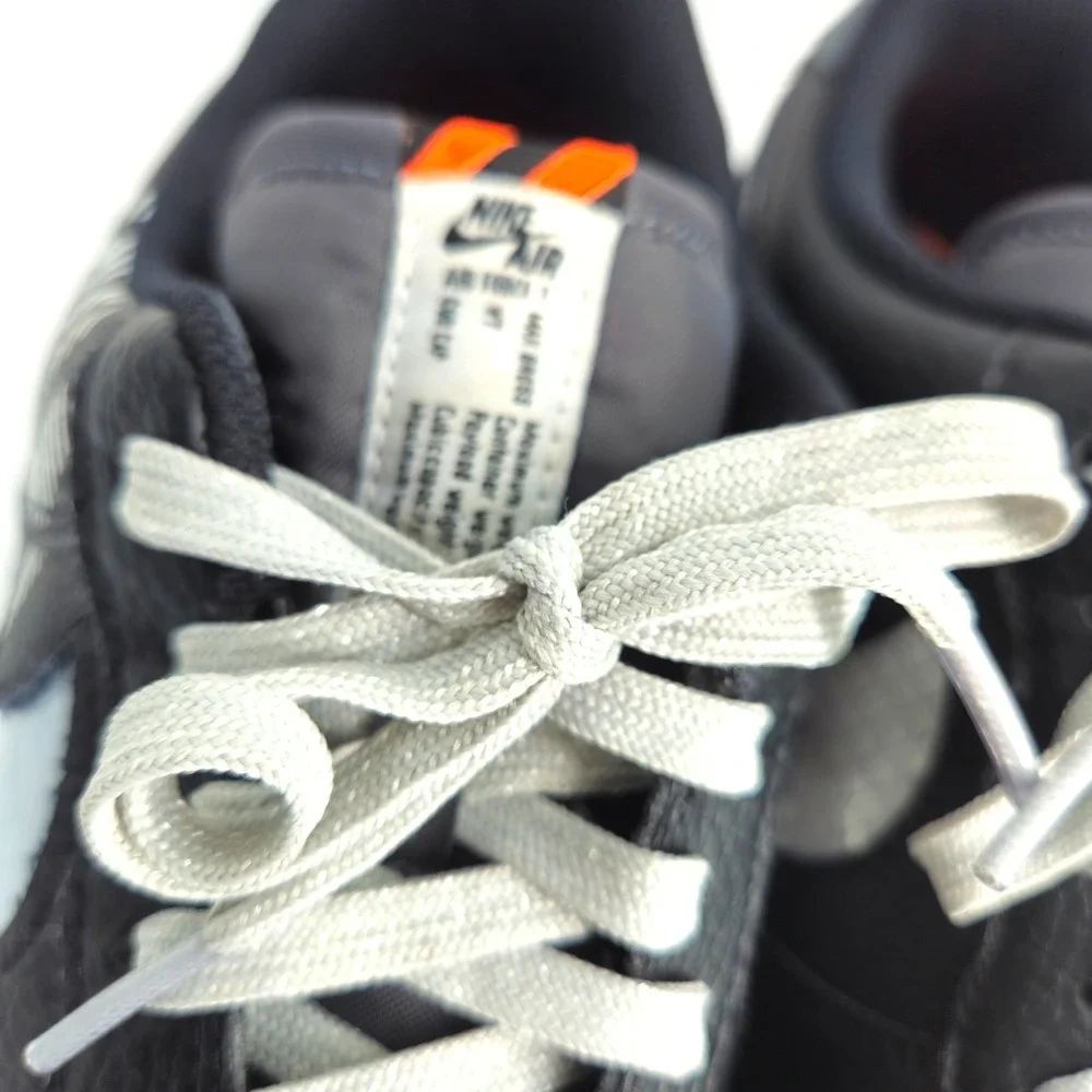 Nike Air Force 1 Low Black Grey‎ Orange DH0955 001 Men's Shoes Size 12